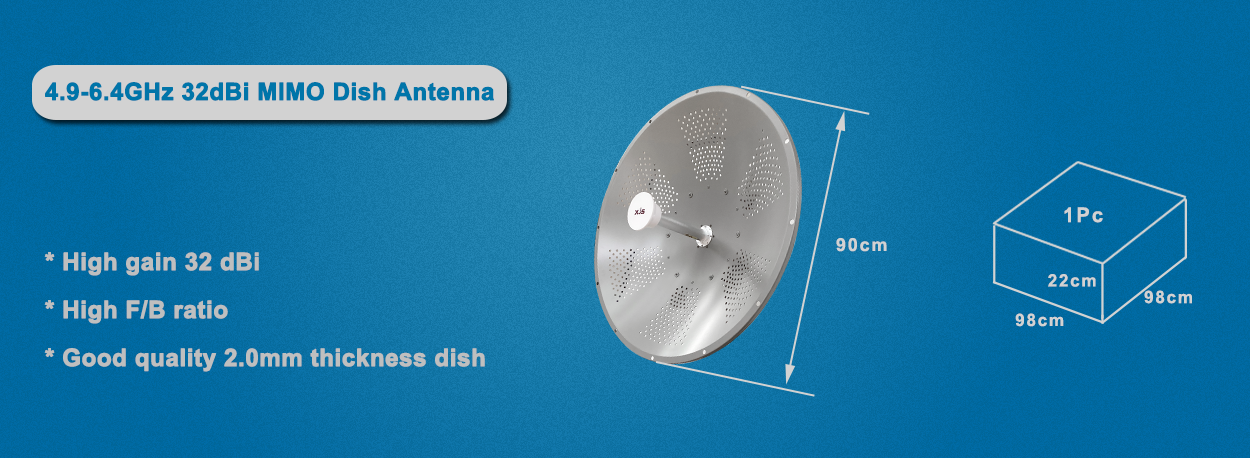 32 Dbi Mimo Dish Antenna